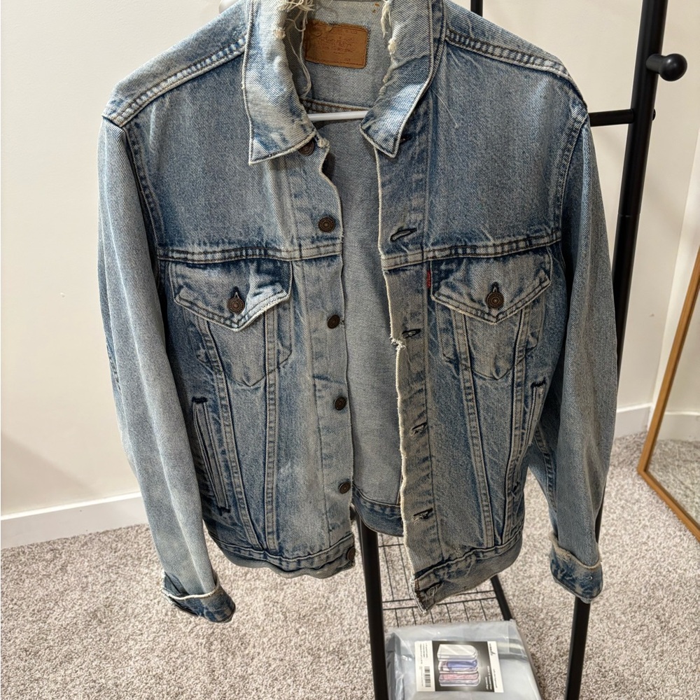 Vintage Levi's Light Blue Distressed Jean Jacket